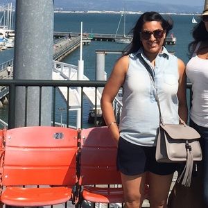 Gucci Grey daily bamboo messenger